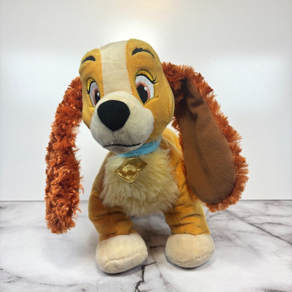 Disney Lady and the Tramp Lady Plush Stuffed Animal 11" Dog